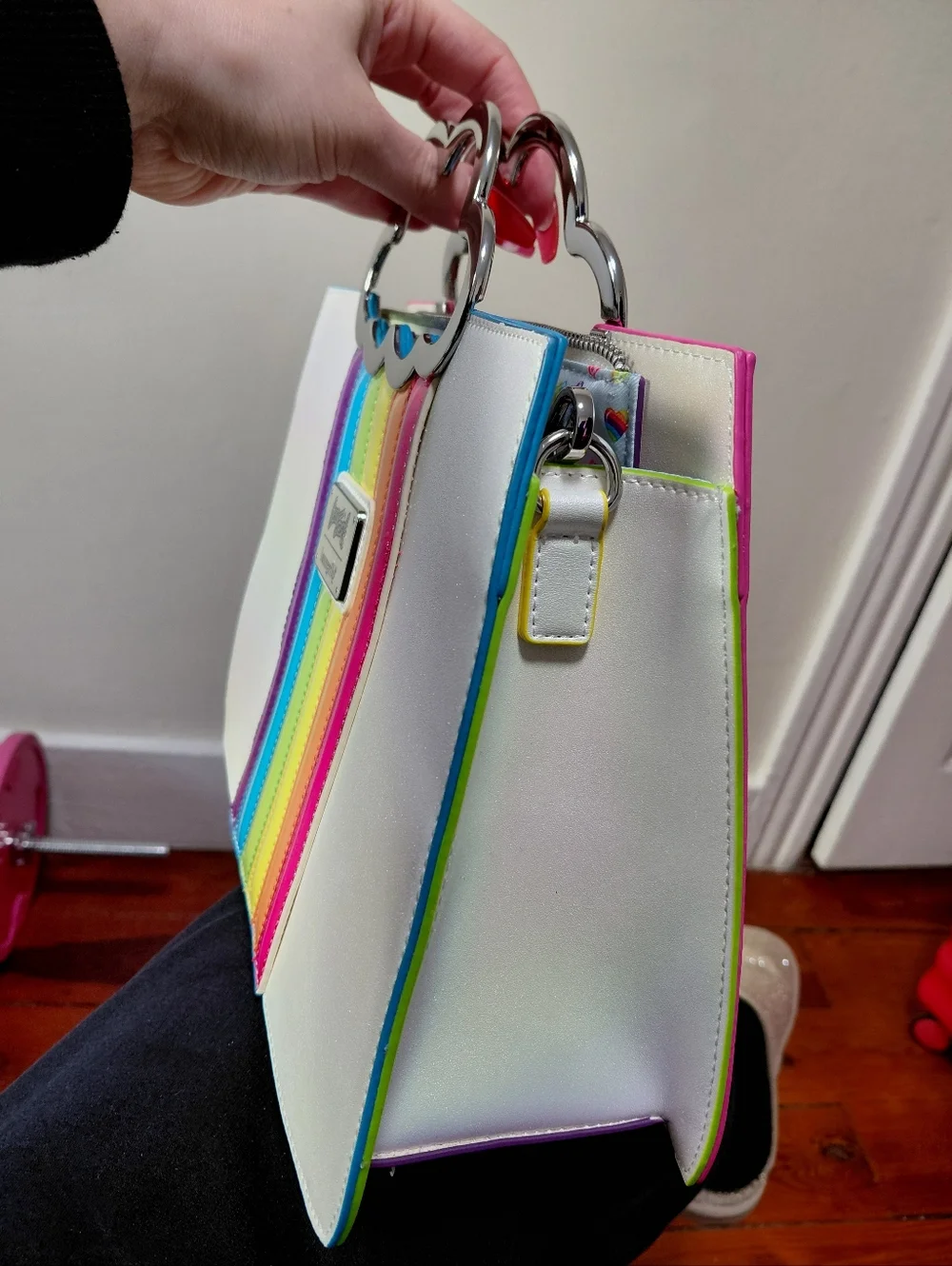 Lisa Frank Loungefly Crossbody Tote Bag - Picture 10 of 13